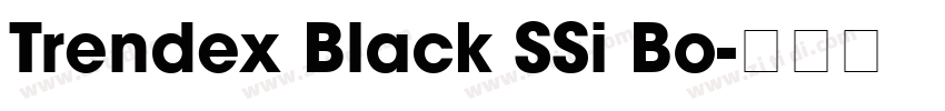 Trendex Black SSi Bo字体转换